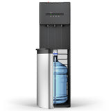 Bottom-loading SIMZLIFE water dispenser with UV cleaning and stainless steel design