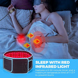 Sleep aid red light therapy belt with timer for safe night use