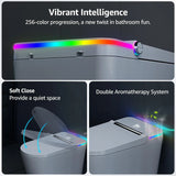 Smart toilet with 256-color ambient lighting and built-in double aromatherapy system.