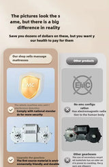 Massage mat specs with 12V power, heating, vibration, and mugwort kneading functions for neck, back, waist, and legs