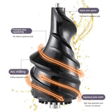 Spiral auger component illustrating the slow-press extraction path.