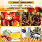 Traditional Batana oil production using palm fruit with natural extraction methods
