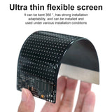 Ultra-thin flexible LED matrix panel that bends 360° – perfect for cars, signs, or creative installations