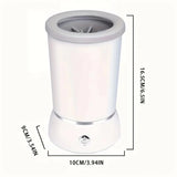 Size dimensions of rechargeable dog paw cleaner – 6.5 inches tall with 3.94 inch base and 3.54 inch cup depth