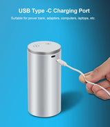 Type-C USB charging port on electric water dispenser – compatible with power bank, adapter, or laptop