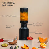 The Mini Blender Plus | Mini Countertop Kitchen Blender | Blend Smoothies And Shakes, Dressings, Sauces, Dips | Extra Vessels,