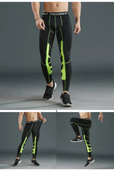 Men's Compression Pants Cycling Running Basketball Soccer Elasticity Sweatpants Fitness Tights Legging Trousers Rash Guard Gym