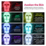 7 Colors LED Face Neck Mask Rechargeable LED Photon Beauty Mask Machine Facial Lifting Skin Care Tool