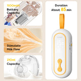 Wearable Breast Pump  Portable Low Noise Breastfeeding Pump with 4 Modes 15 Levels Double Electric Breast Milk Pump