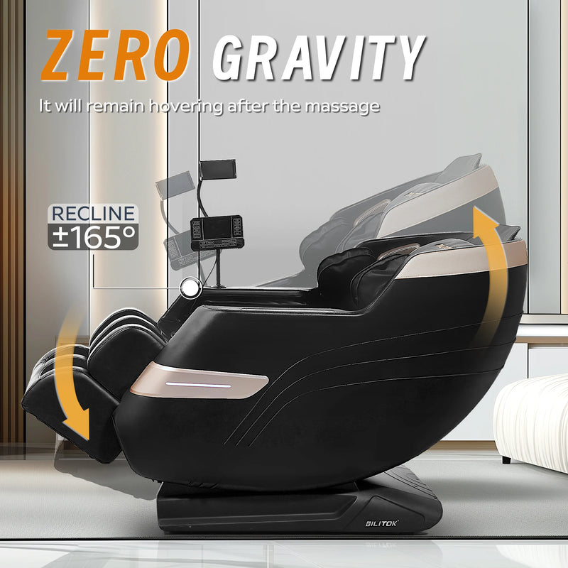 Massage Chair Recliner, Full Body Zero Gravity Massage Chair with Heating, Bluetooth Speaker, Airbags, Phone Stand, Foot Roller