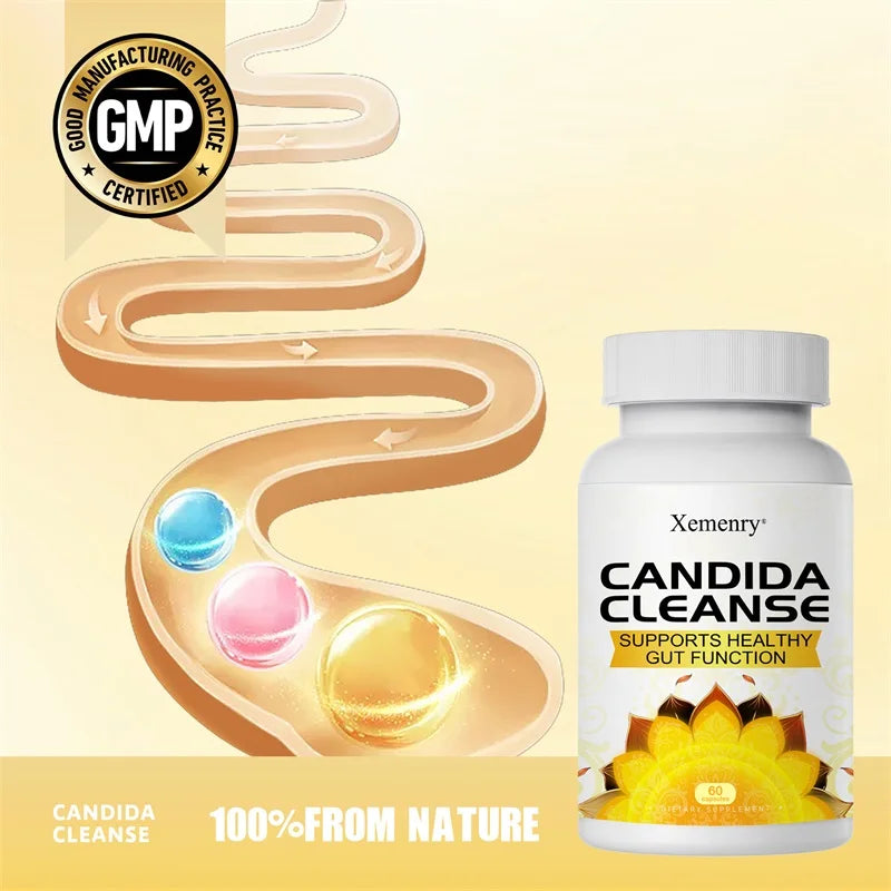 Candida Cleanse - Antioxidant, Intestinal Cleansing and Detoxification, Promote Digestion & Metabolism