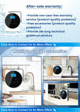 CAWOLO Alkaline Water Ionizer Machine pH 4.5~10.5 Acid Alkaline Water Maker Machine 11 Plates PH Water Machine for Home/Office