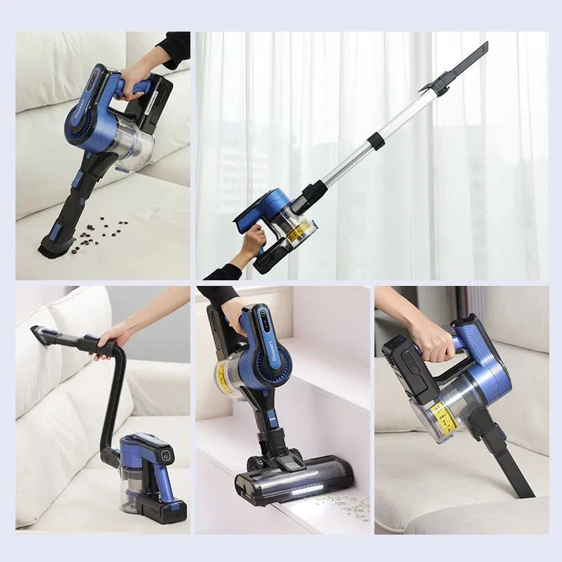 Poweart V870 Cordless Vacuum Cleaner 30KPa 8-in-1 Stick Vacuum up to 45min Runtime for Hardwood Floor Pet Hair Home Car Cleaning