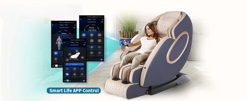 APP Control 4D SL-Track Massage Chair – Full Body Shiatsu Recliner with Zero Gravity, Yoga Stretch & Foot Roller