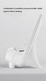 Desktop Vertical Holder Magnetic Wireless Charger Mobile Phone Stand Unique Mini Chair Shape Tablet Phone Fast Charging Station