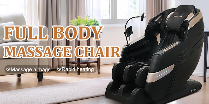 Full Body Zero Gravity Massage Chair Recliner with Heat, Bluetooth Speakers, Airbags & Foot Rollers