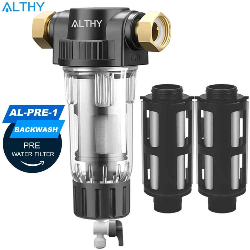 Althy Filter ALTHY Pre filter Whole House Spin Down Sediment Water Filter Central ...