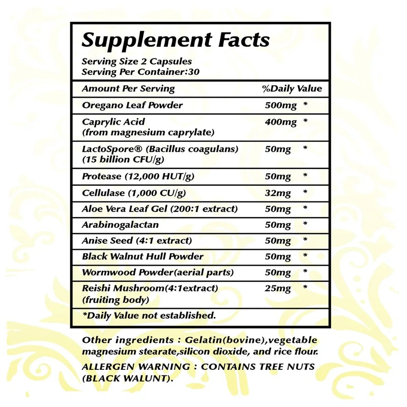 Candida Cleanse - Antioxidant, Intestinal Cleansing and Detoxification, Promote Digestion & Metabolism