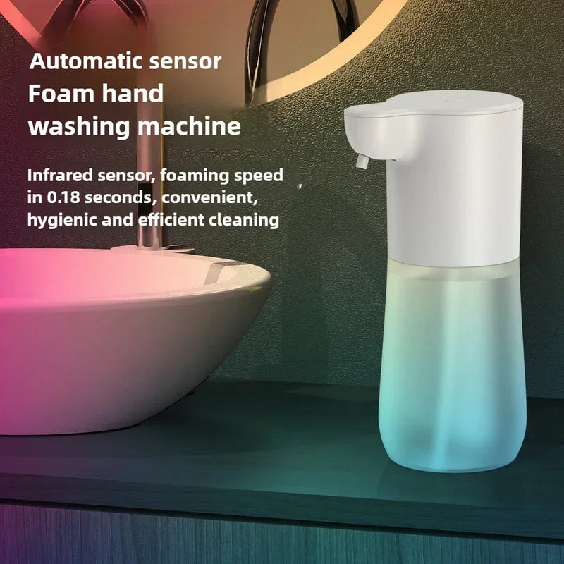 350/600ML Touchless Automatic Soap Foam Dispenser USB Rechargeable Liquid Foam HandWasher Machine Infrared Sensor Soap Dispenser