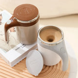 Portable Automatic Stirring Cup Mug Rechargeable Coffee Electric Stirring Stainless Steel Magnetic Rotating Blender Stirring Cup