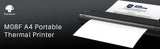 Phomemo M08F A4 Portable Thermal Printer,Supports 8.26"x11.69" A4 Thermal Paper,Wireless Mobile Travel Printers for Car & Office