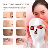 7 Colors LED Face Neck Mask Rechargeable LED Photon Beauty Mask Machine Facial Lifting Skin Care Tool