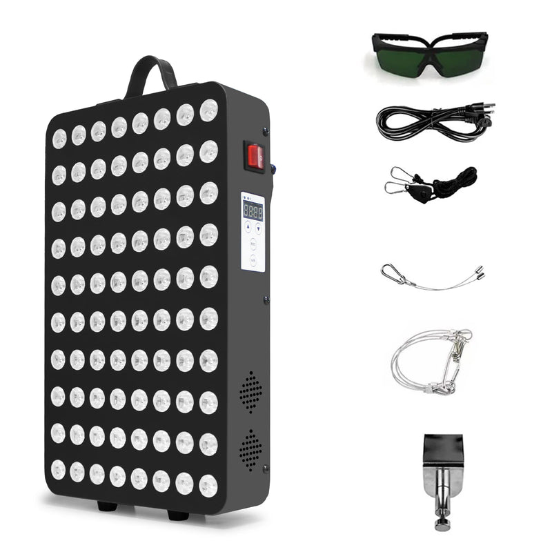 660&850nm Near Infrared and Red Light Therapy Home Use Device High Power LED Light Therapy Lamp for Anti-Aging, Relieve muscle