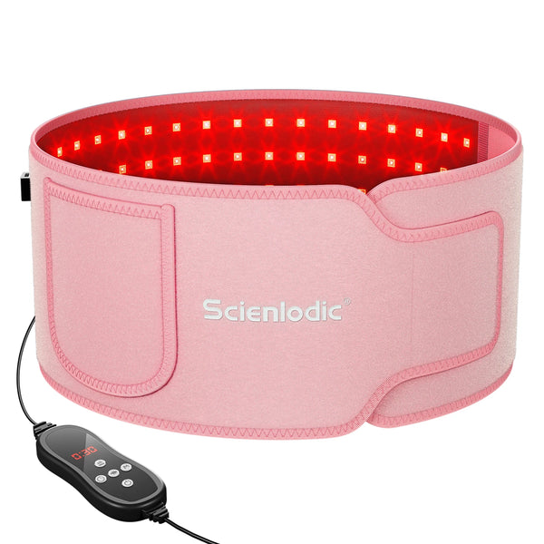 100 LED Fat Loss Belt Red Light Therapy For Body Health Care Infrared Lamp Back Pain Relief Waist Heating Belt Massage Machine