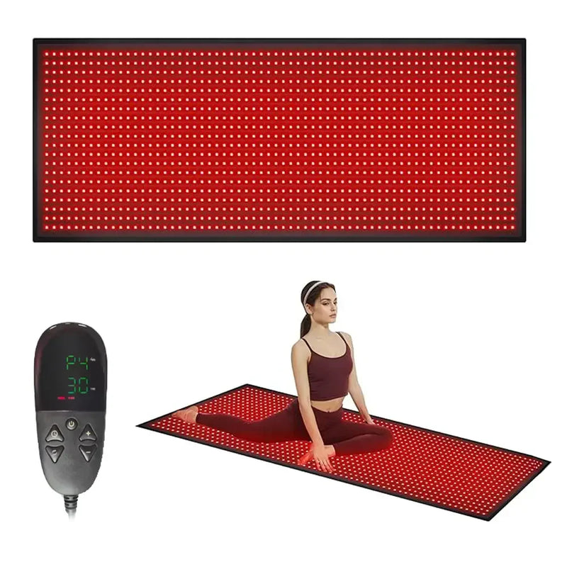 Red Light Therapy Mat for Body, Infrared Light Therapy Pad 660nm  850nm  Infrared Light Therapy Wrap Belt Knee Brace for Knee