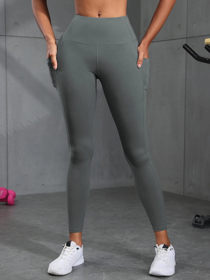 Women Camouflage Print High Waisted Sports Pocket Suitable For Running, Fitness, Yoga, Outdoor Adventure, Squat-Proof Leggings