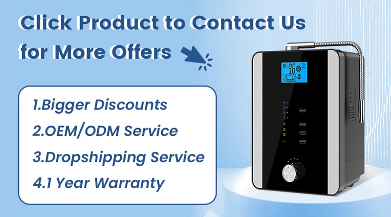 CAWOLO Alkaline Water Ionizer Machine PH Water Device Alkaline Water Dispenser 11 Plates Platinum Coating Alkaline Water Ioniser