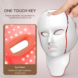 7 Colors LED Face Neck Mask Rechargeable LED Photon Beauty Mask Machine Facial Lifting Skin Care Tool