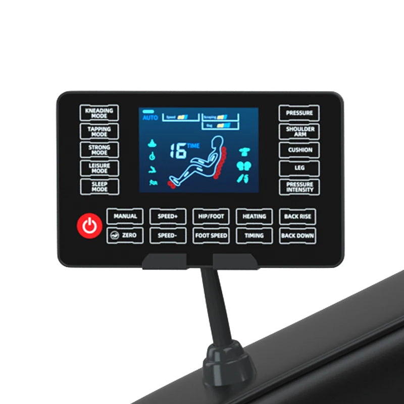 4D Zero Gravity Full Body Massage Chair with Heat, Airbags, Bluetooth Music & Shiatsu Recline