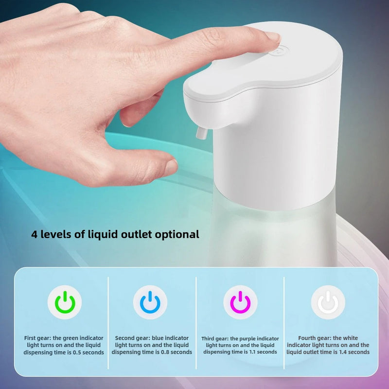 350/600ML Touchless Automatic Soap Foam Dispenser USB Rechargeable Liquid Foam HandWasher Machine Infrared Sensor Soap Dispenser