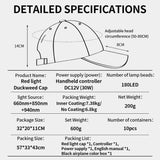 180Pcs Infrared LEDs 660nm&850nm Red Light Therapy Hair Growth Cap for Hair Regrowth Anti Hair Loss Relax Scalp Hair Care Hat