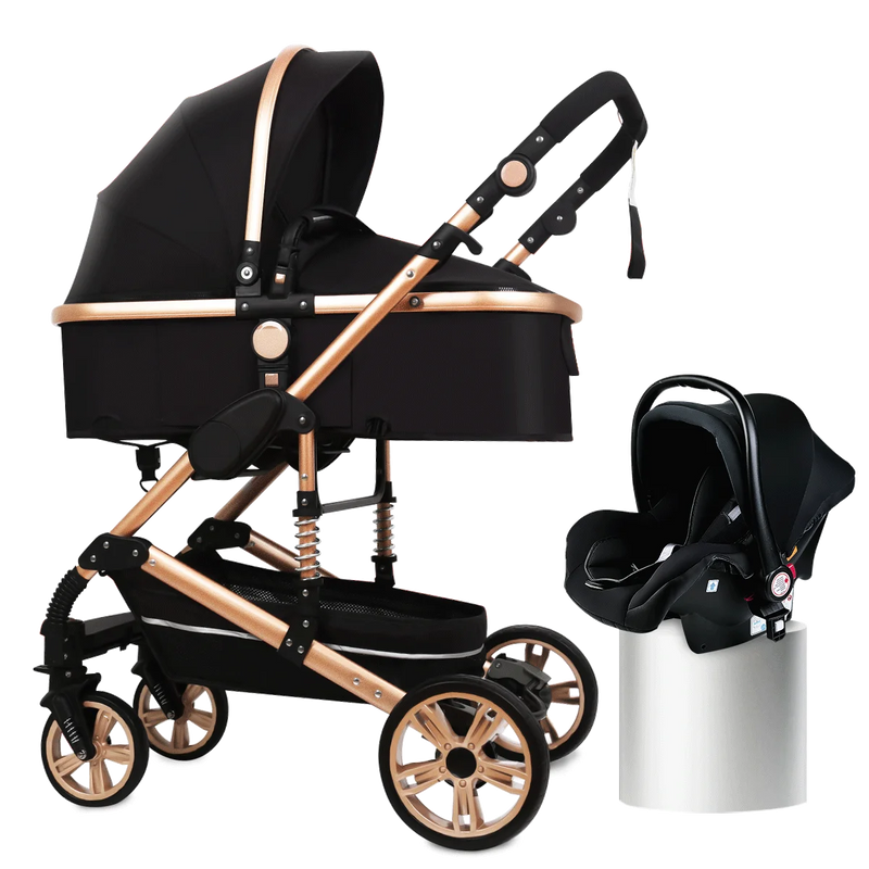 Baby stroller 3 in 1 stroller folding two-sided child four seasons kinderwagen baby carriage  high landscape Newborn Travelling