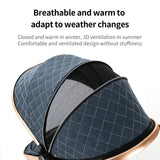 Lightweight Baby Stroller 3 in 1 Newborns Travel System Prams Multifunctional High Landscape Baby 4 IN 1 Strollers with Isofix