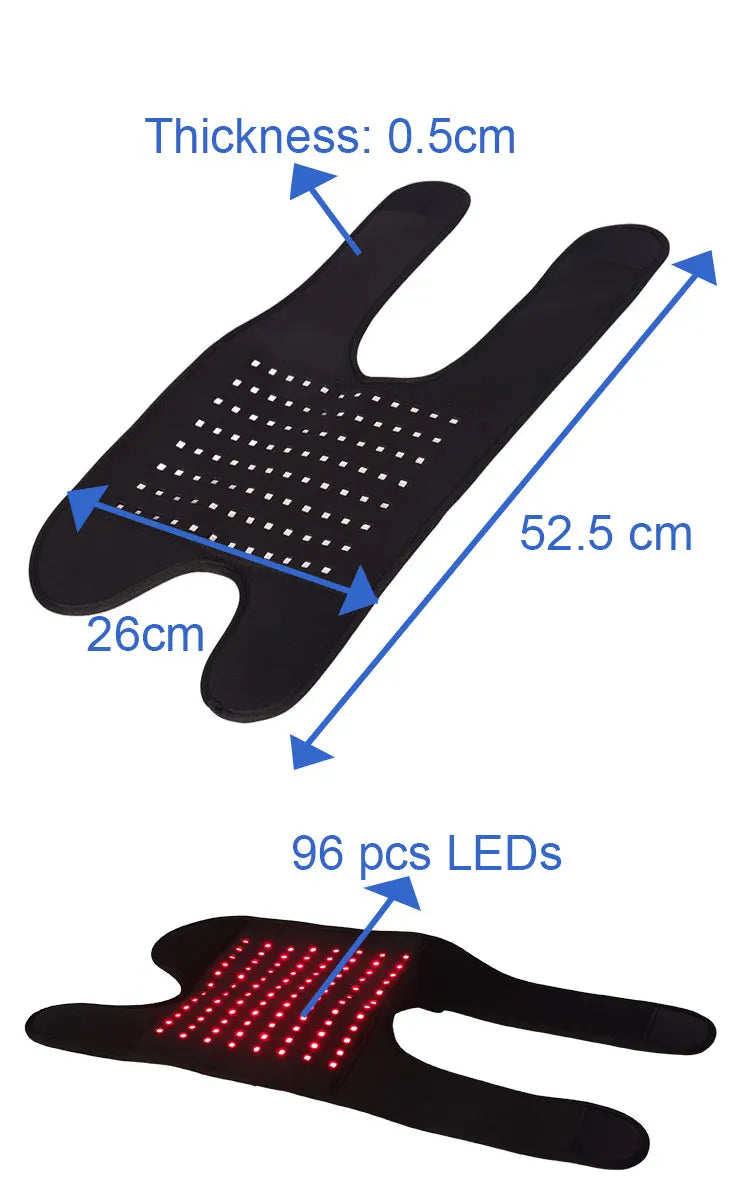The Flexible Deep Healing Therapy Knee Phototherapy 15W Red Light Therapy Home Use 660nm 850nm Pain Relief