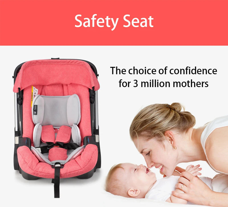 Baby Stroller Multifunctional Car Seat 3 in 1 For Newborn Prams Infant Buggy Safety Cart Carriage