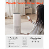 SucceBuy Air Purifier Covers Up to 1090ft² in 1 Hour True HEPA 11Filter 22dB Quiet Filters Up to 95% of Pollen Smoke Air Cleaner