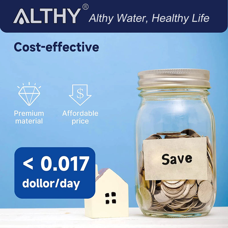 ALTHY Under Sink Drinking Water Filter Purifier -NSF/ANSI Certified Direct Connect Under Counter Drink Water Filtration System