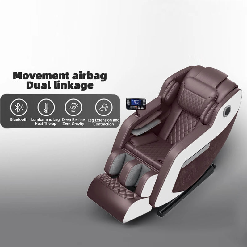 Zero Gravity Massage Chair with Hip Heating, Foot Massage & Full Airbag Coverage
