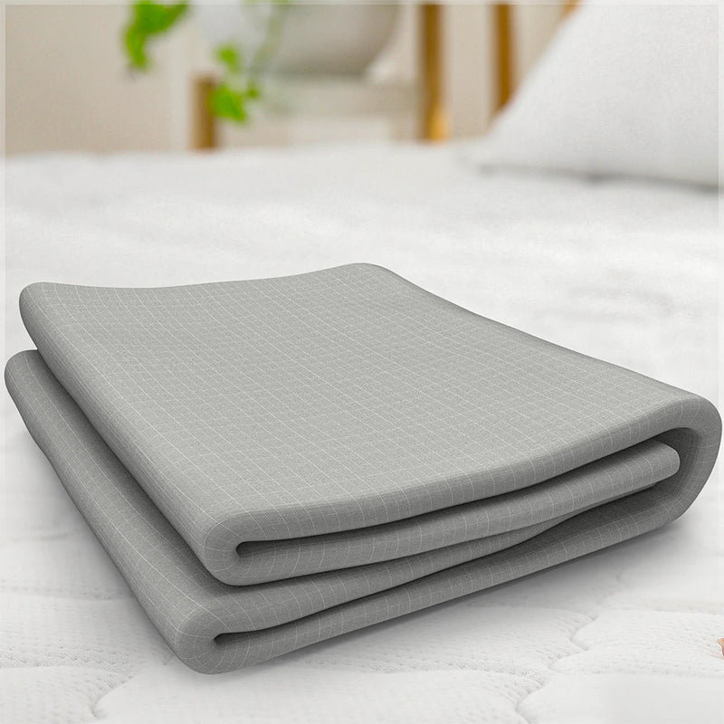 Astarexin Earthing Fitted Sheet Organic Cotton With Conductive Silver Fiber Grounding Bed Sheet Fitted Sheet For Nature Wellness