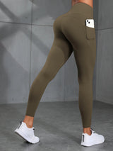 Women Camouflage Print High Waisted Sports Pocket Suitable For Running, Fitness, Yoga, Outdoor Adventure, Squat-Proof Leggings