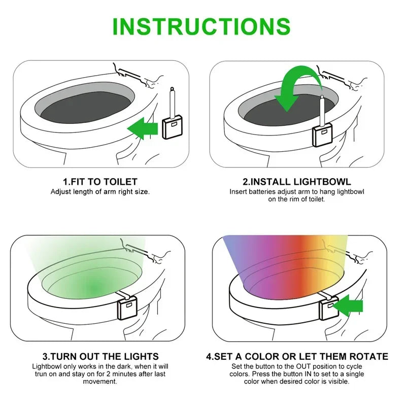 Fit to toilet