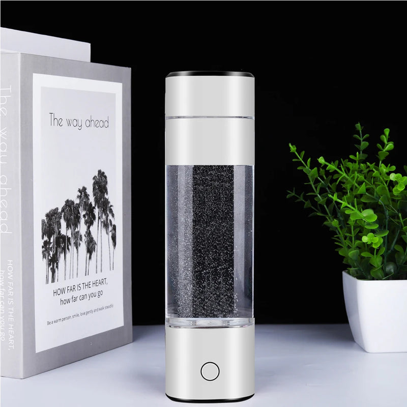 Portable Healthy IHOOOH H2-Cup Anti Aging Hydrogen Generator Mini Hydrogen Concentrators ORP Rechargeable Ionizer Water Bottle