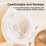 Wearable Breast Pump  Portable Low Noise Breastfeeding Pump with 4 Modes 15 Levels Double Electric Breast Milk Pump