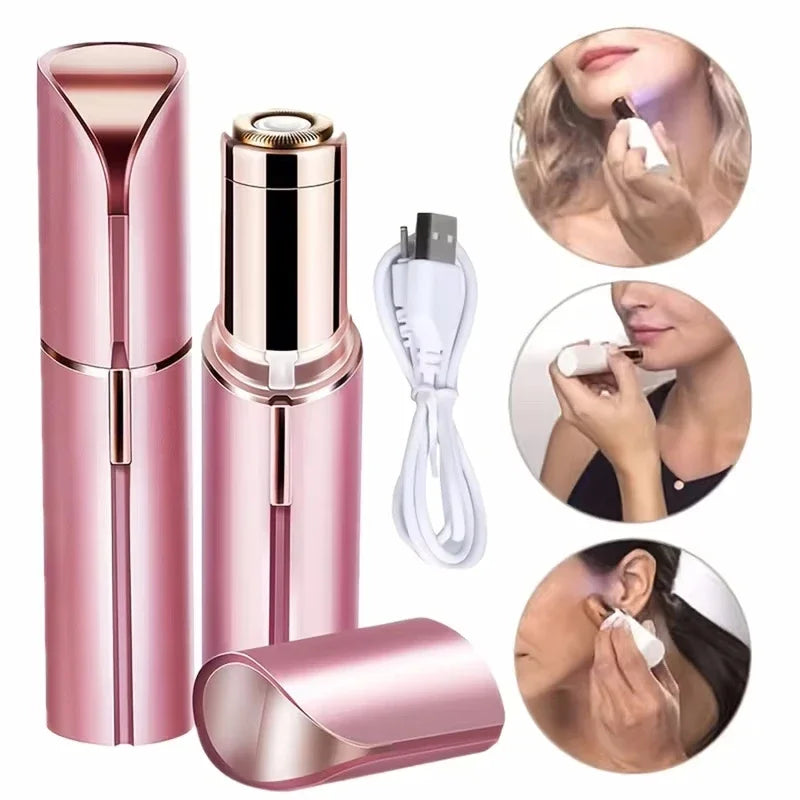 USB charging epilator face hair removal lipstick Shaver electric eyebrow trimmer women hair remover mini Shaver Epilator