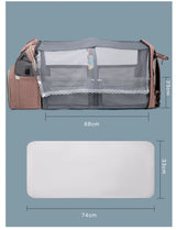 Diaper Backpack with Foldable Crib | Large Capacity