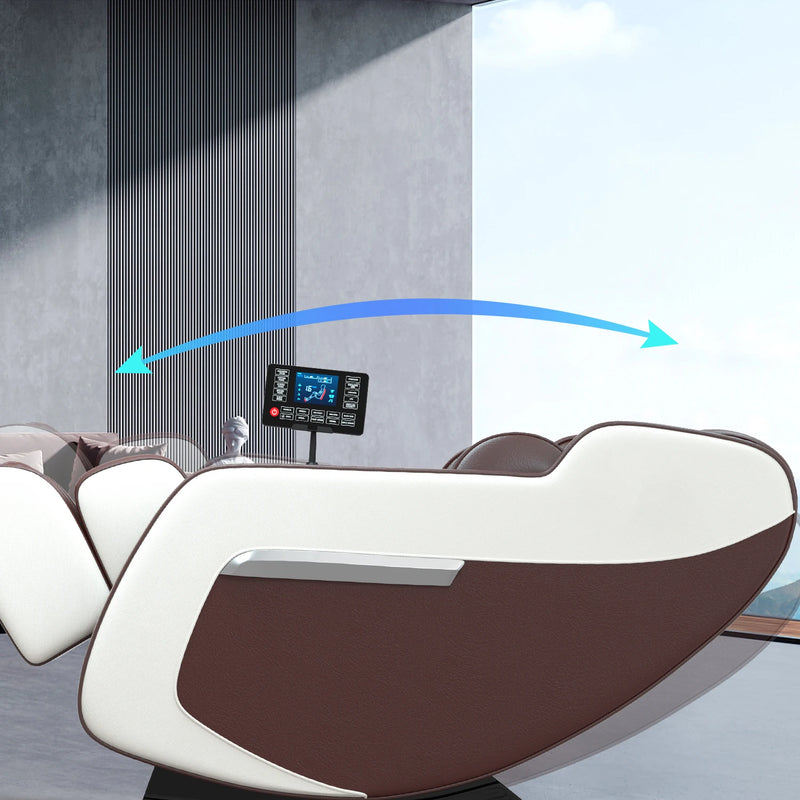 4D Zero Gravity Full Body Massage Chair with Heat, Airbags, Bluetooth Music & Shiatsu Recline